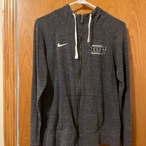 Nike Charcoal Heather Zip-Up Hoodie